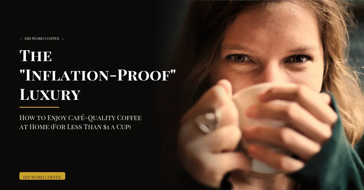inflation proof luxury coffee at home - His Word Coffee