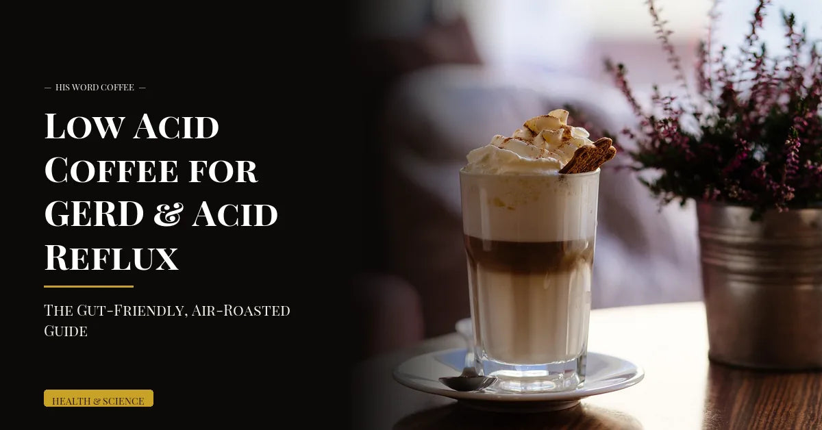 Low Acid Coffee for GERD & Acid Reflux: The Gut-Friendly, Air-Roasted Guide - His Word Coffee