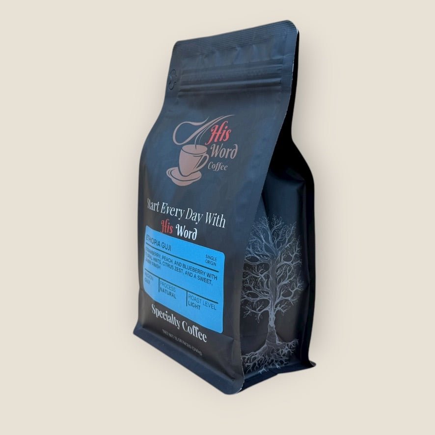 Guji Ethiopia Single Origin Coffee | His Word Coffee – Naturally Processed, Fruit - Forward Roast - His Word CoffeeCoffee