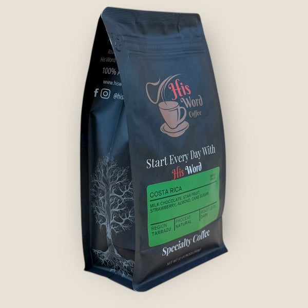 Fresh roasted Costa Rica Tarrazú whole bean coffee